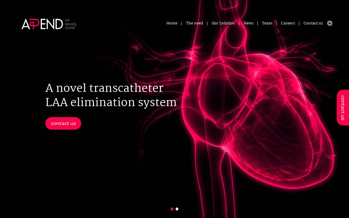 Append Medical website preview