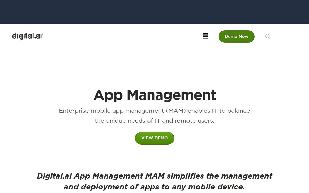 Apperian website preview