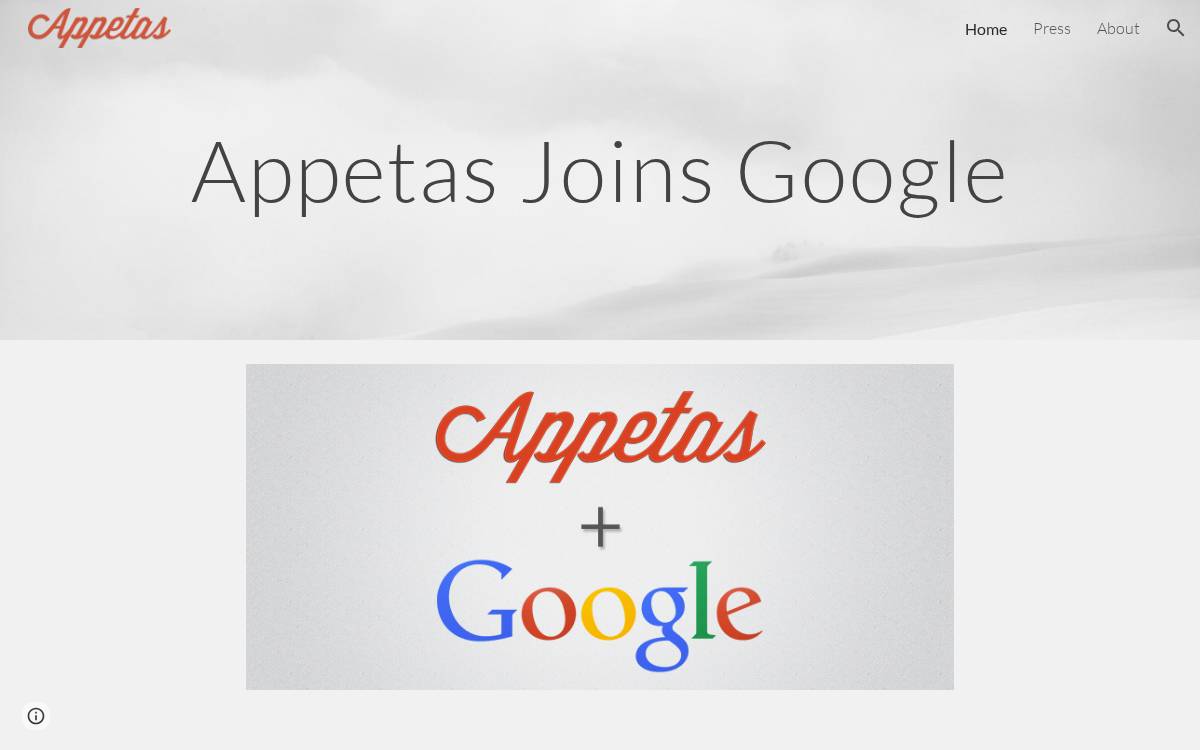 Appetas website preview