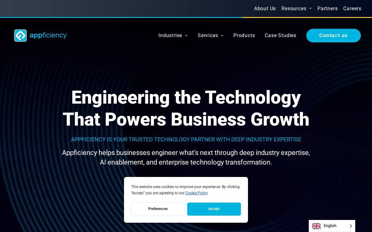 Appficiency website preview