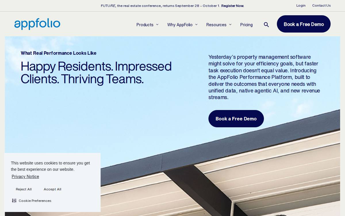 Appfolio website preview