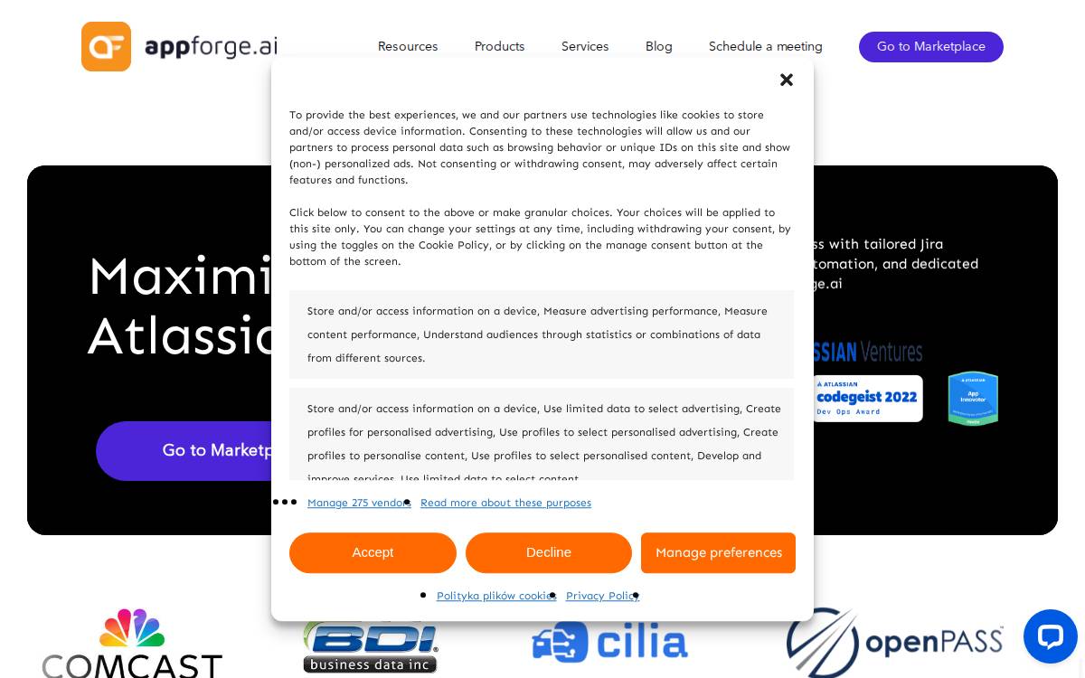 Appforge website preview