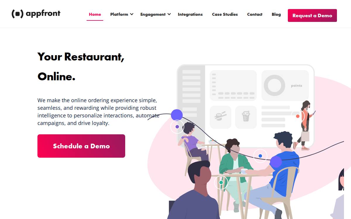 Appfront website preview