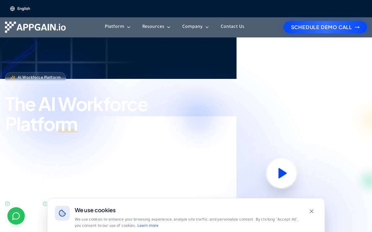 Appgain website preview