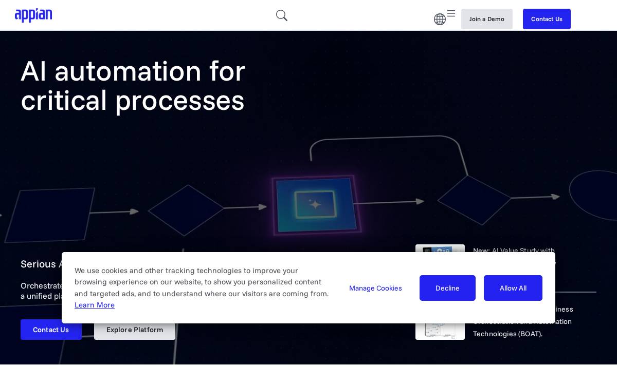 Appian website preview