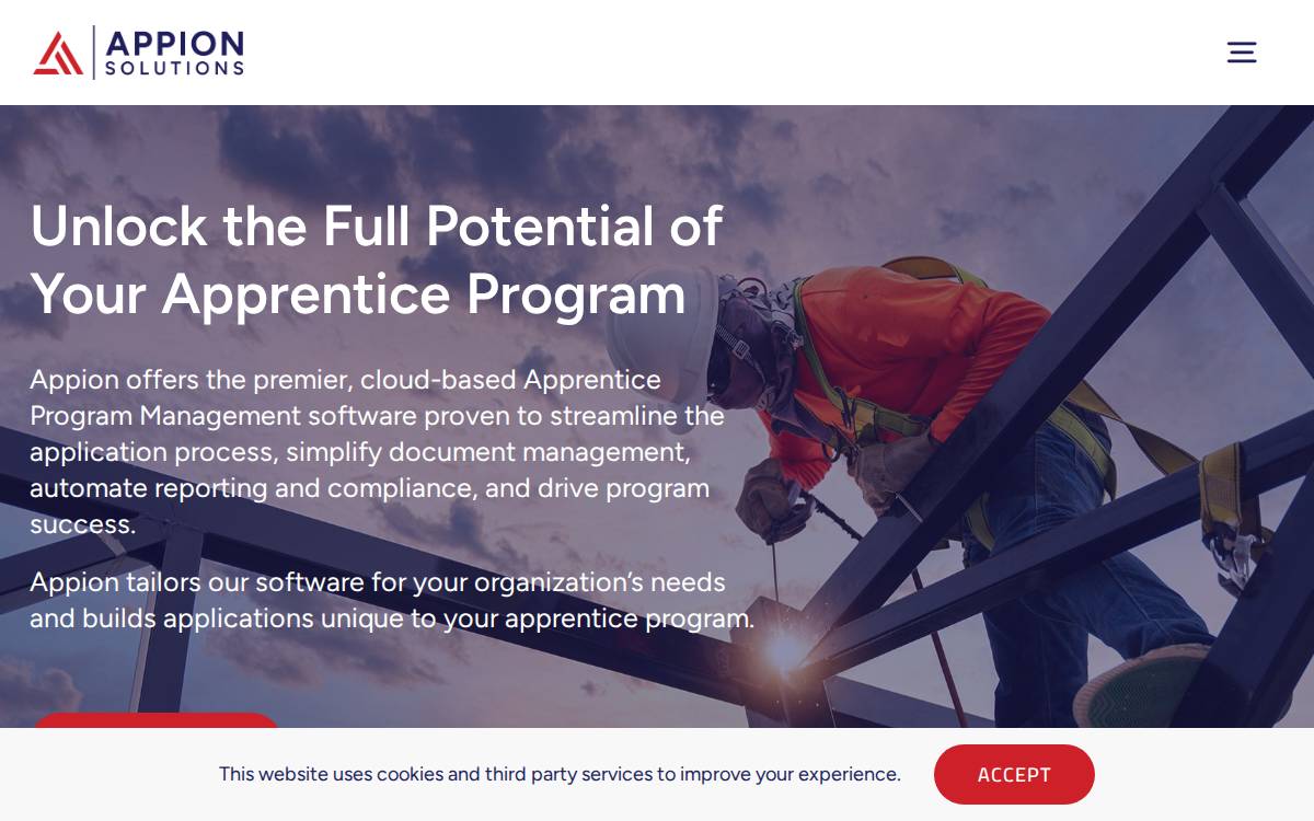 Appion Solutions website preview
