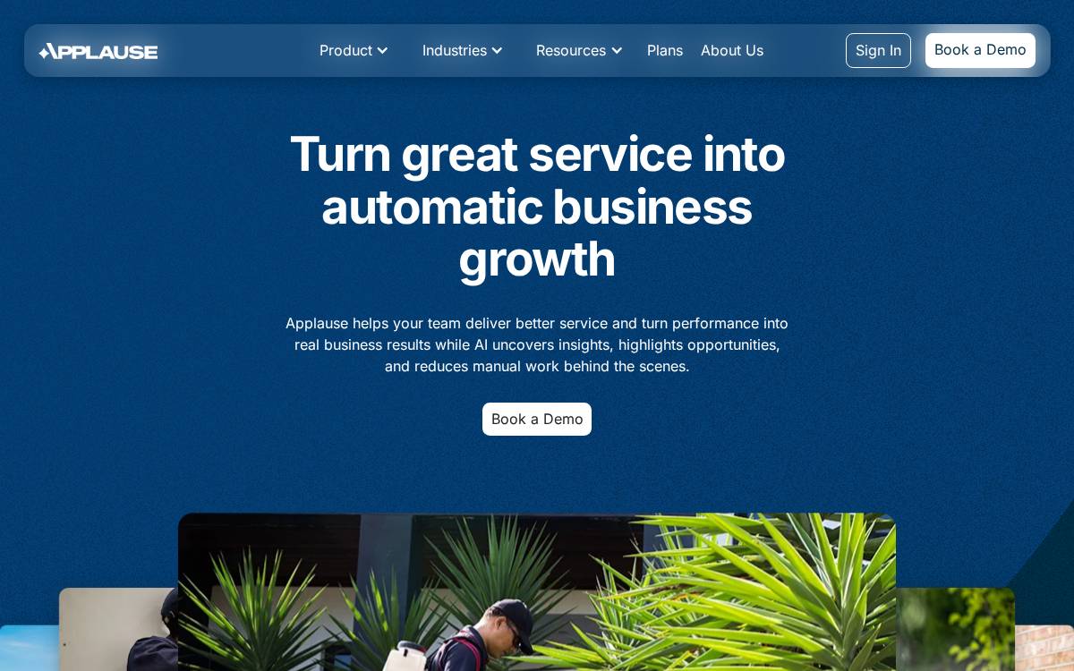 Applausehq website preview