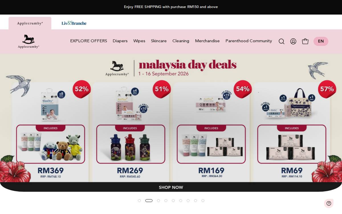 Applecrumby & Fish website preview
