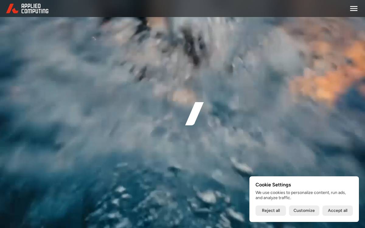 Applied Computing website preview