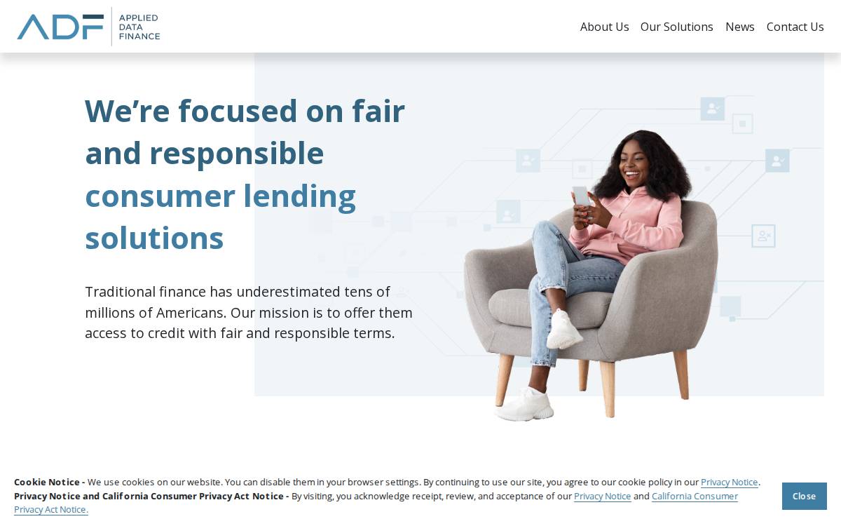 Applied Data Finance website preview