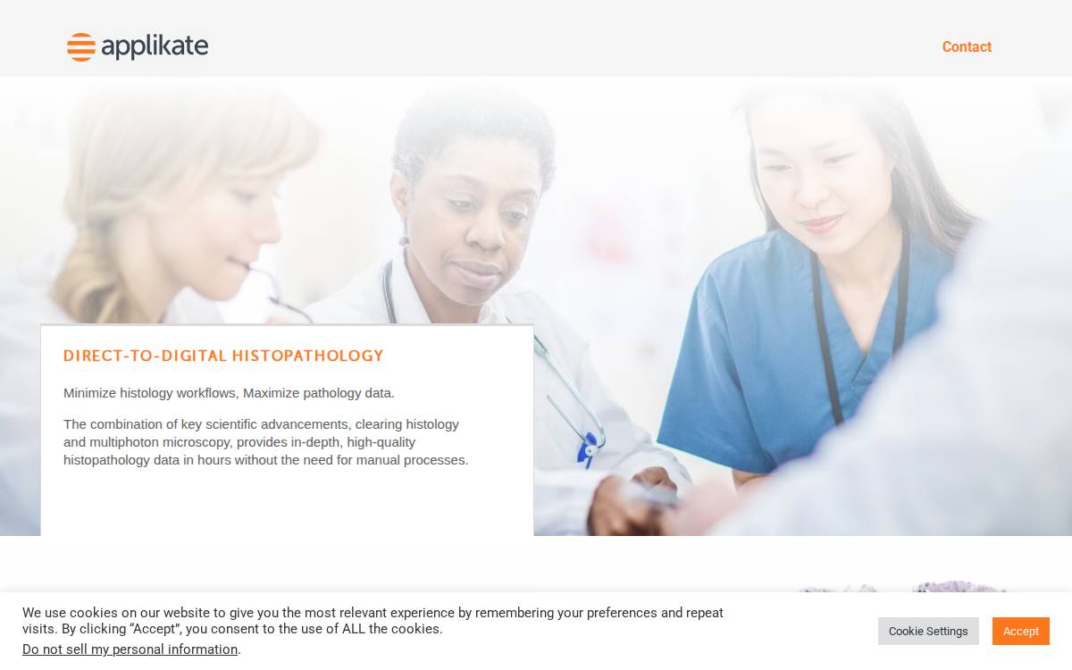 Applikate Technologies website preview