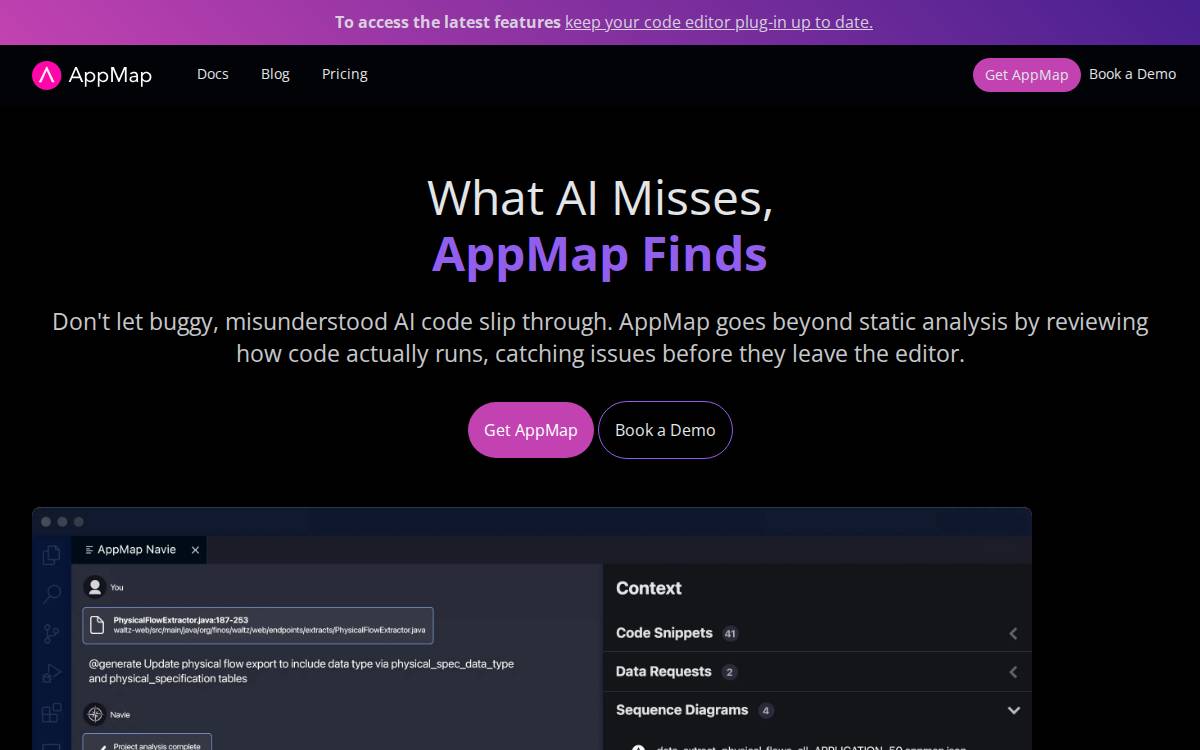 Appmap website preview