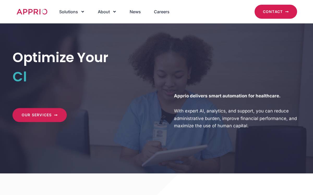 Apprio website preview