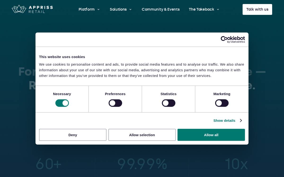Appriss Retail Holding website preview