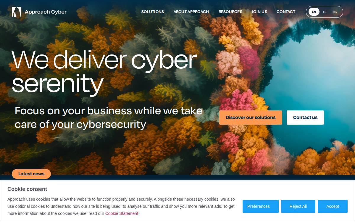 Approach website preview