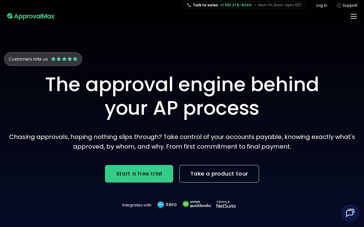 Approvalmax website preview