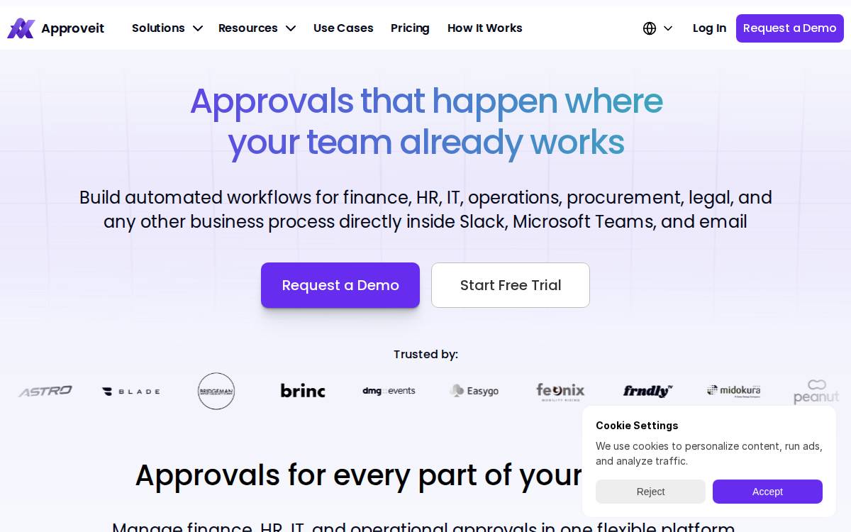 Approveit website preview