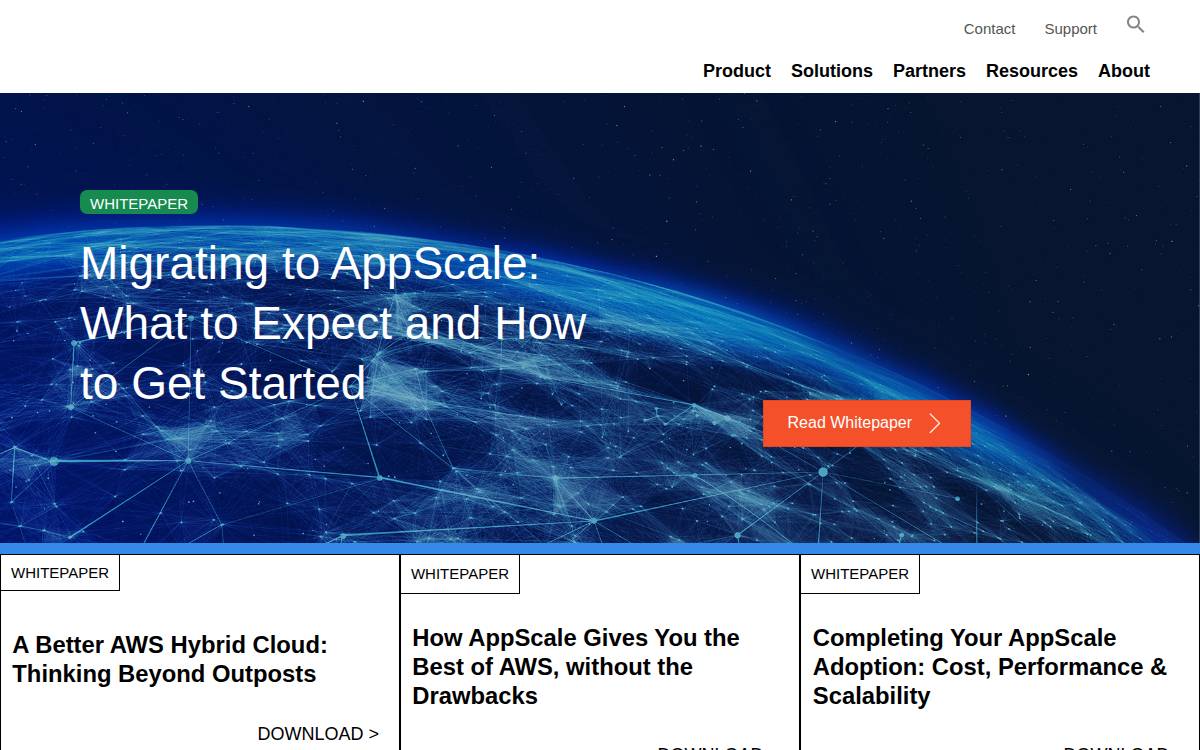AppScale Systems website preview