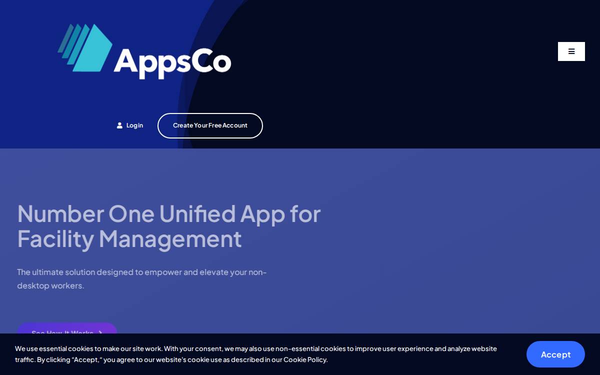 AppsCo Venture Builder website preview