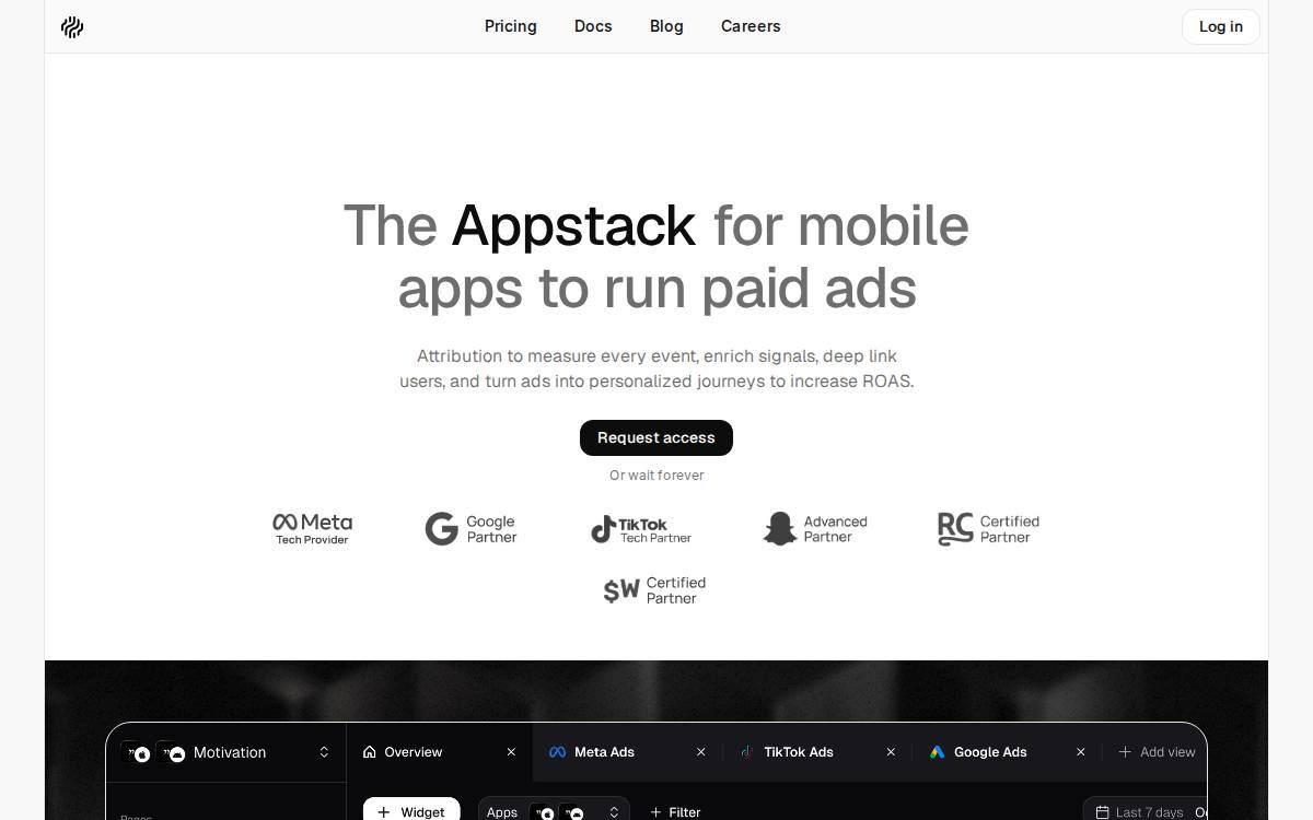 Appstack website preview