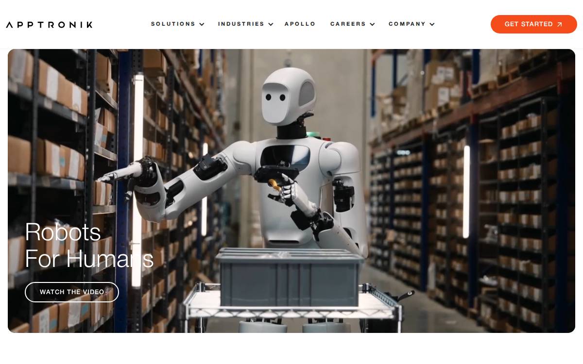 Apptronik website preview