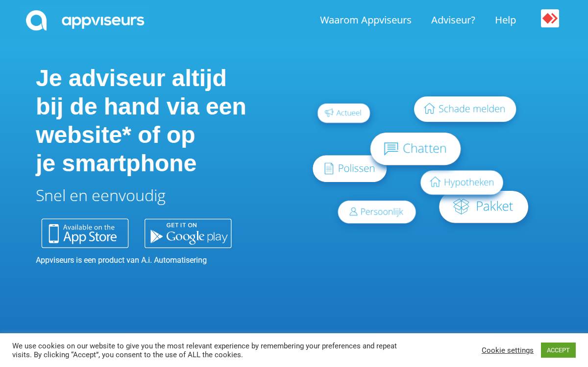 Appviseurs website preview