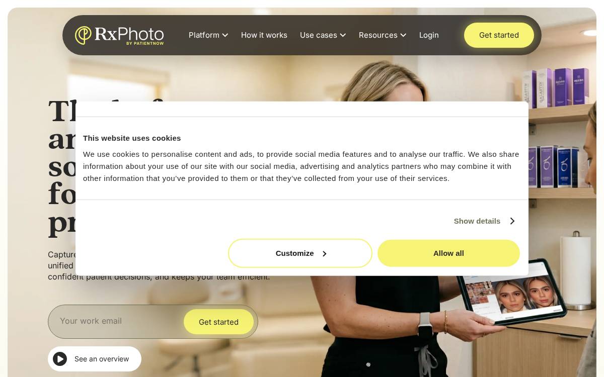 Appworx Miami, FL Clinical photography technology website preview
