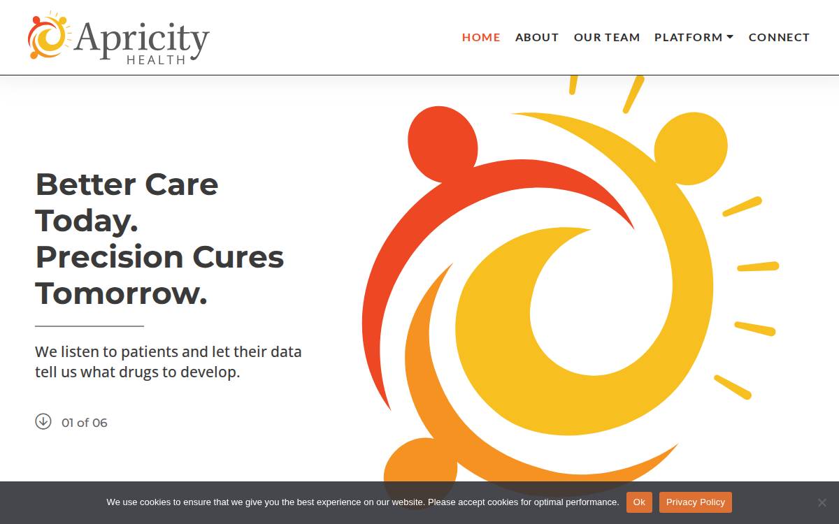 Apricity Health website preview