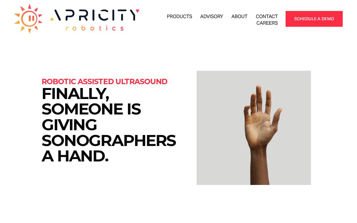 Apricity website preview