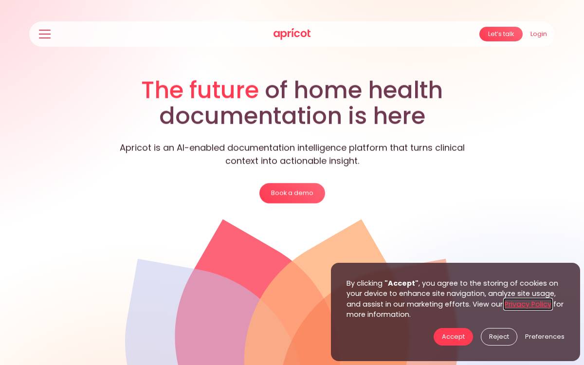 Apricot Health website preview
