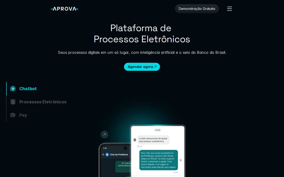 Aprova Digital website preview