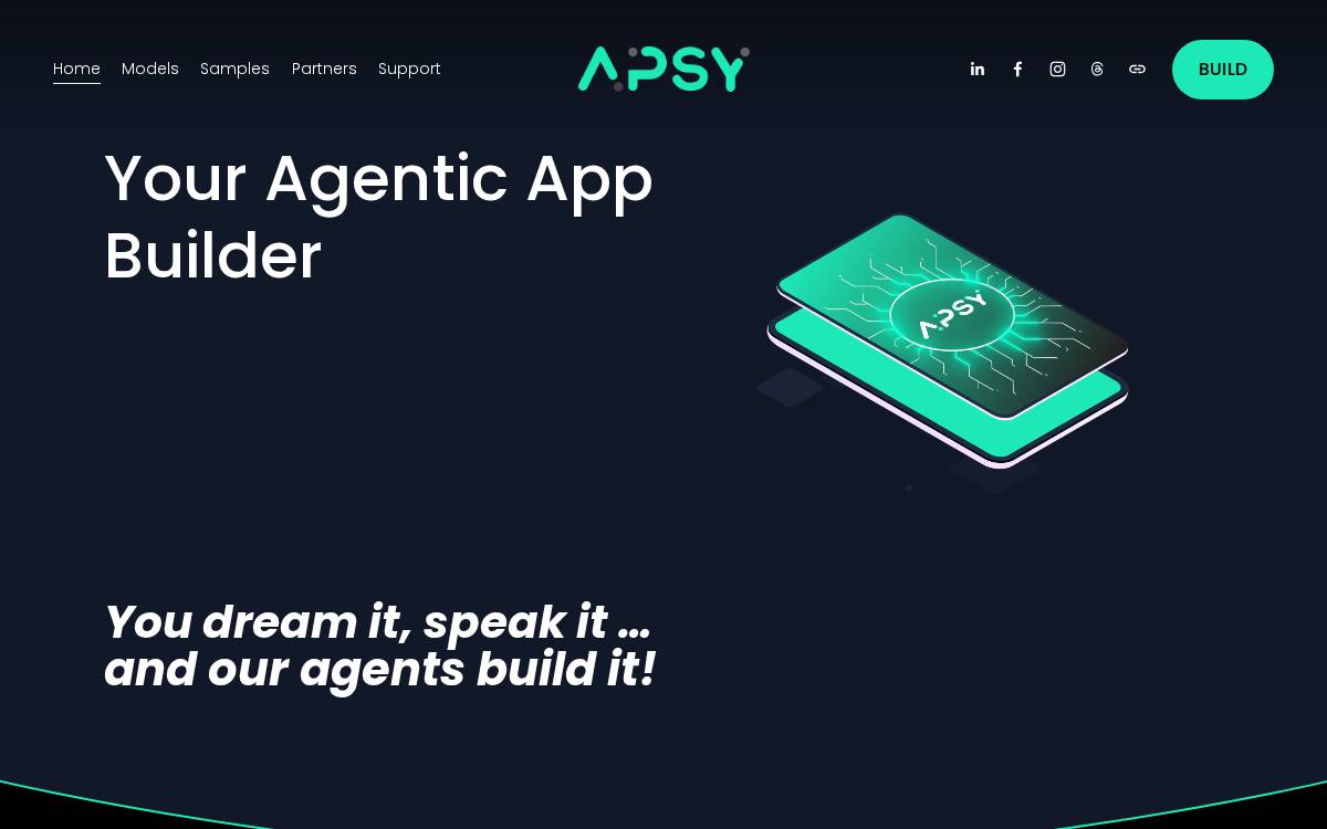 Apsy website preview
