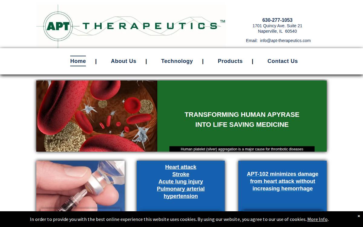 APT website preview