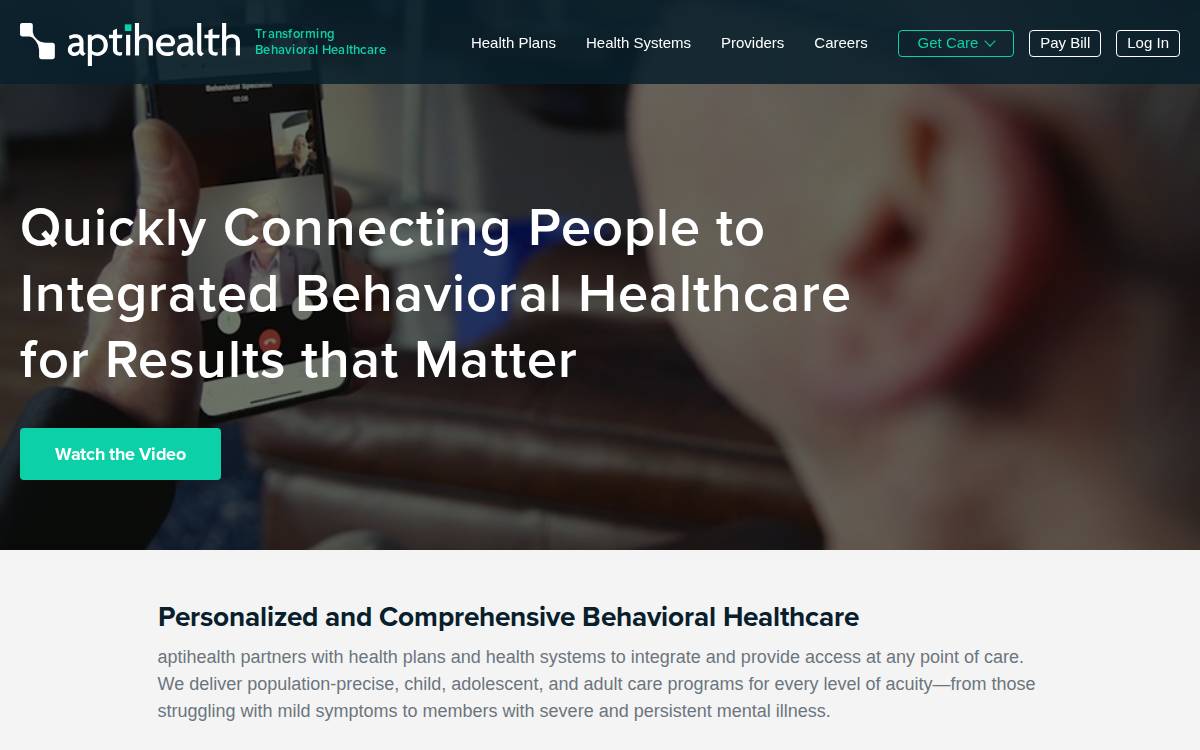 AptiHealth website preview