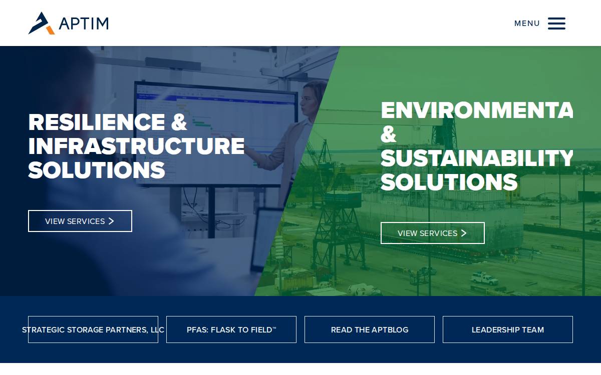 Aptim website preview