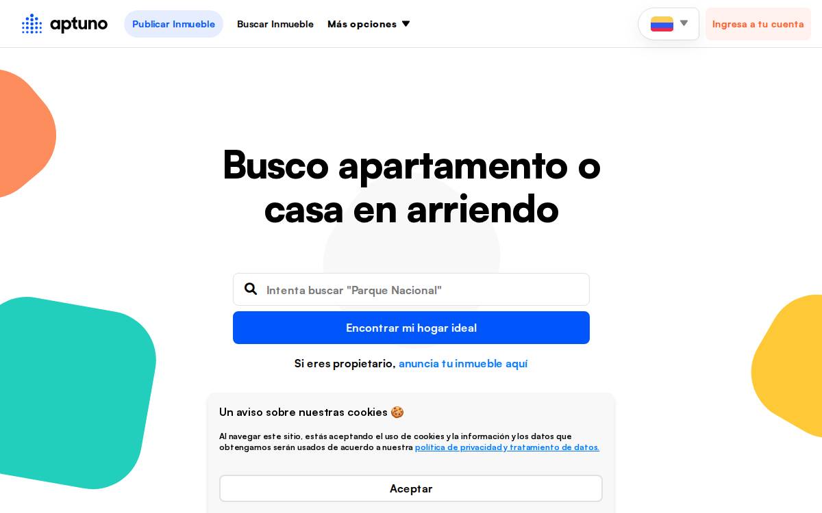 Aptuno website preview