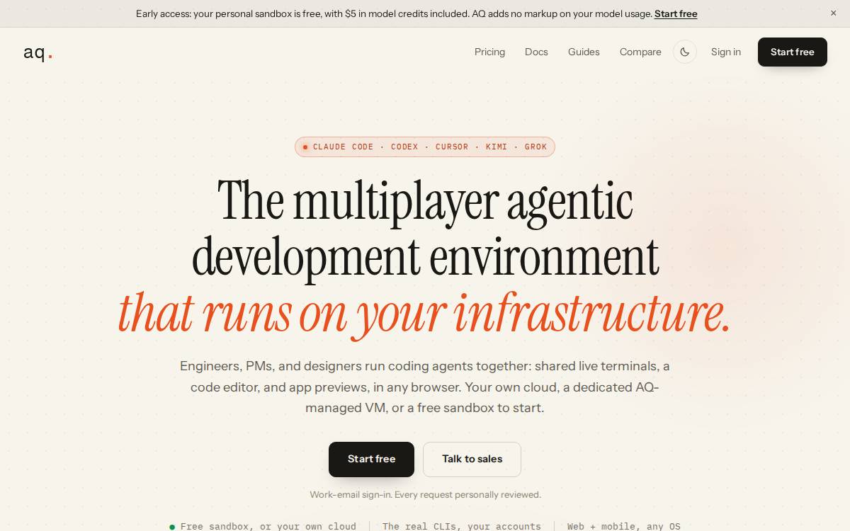 Aq website preview