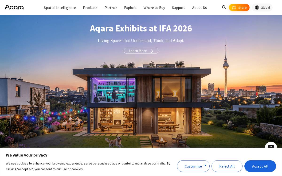 Aqara website preview