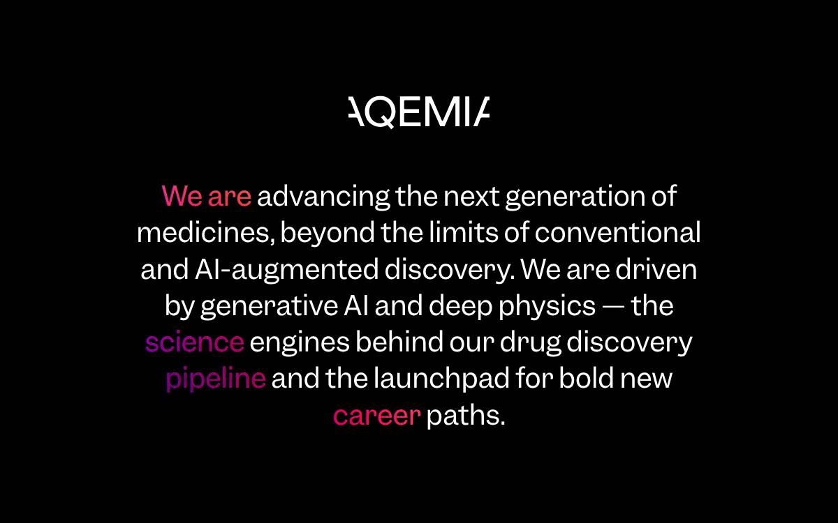 Aqemia website preview