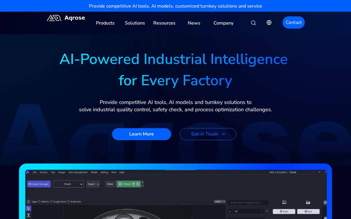 阿丘科技 (AQrose) website preview