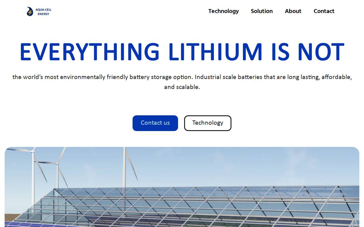 Aqua-Cell Energy Website website preview