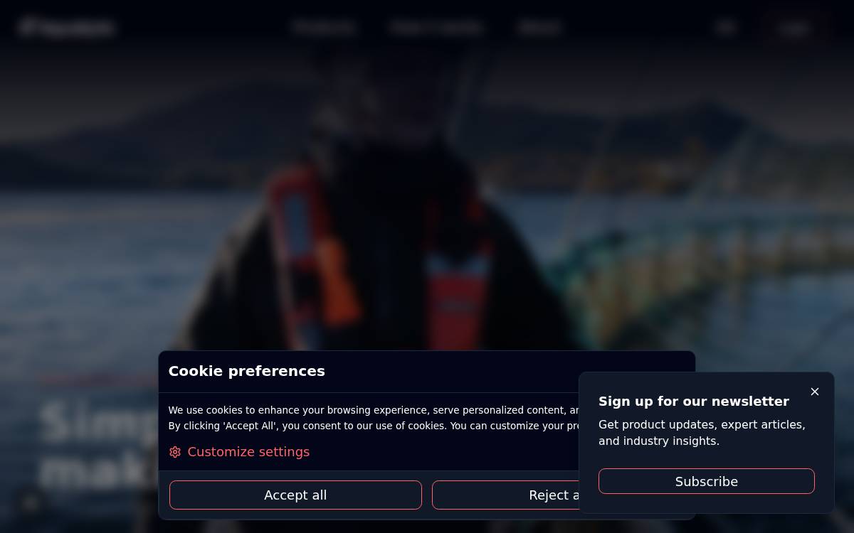 Aquabyte website preview