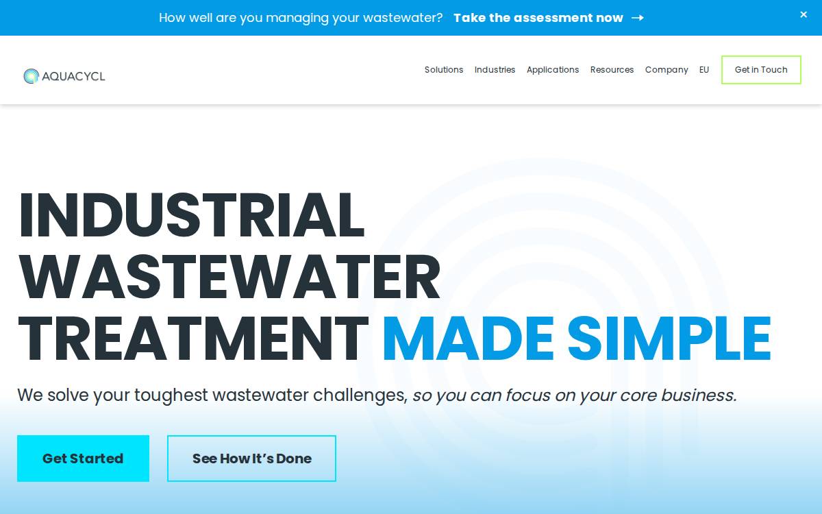 Aquacycl website preview