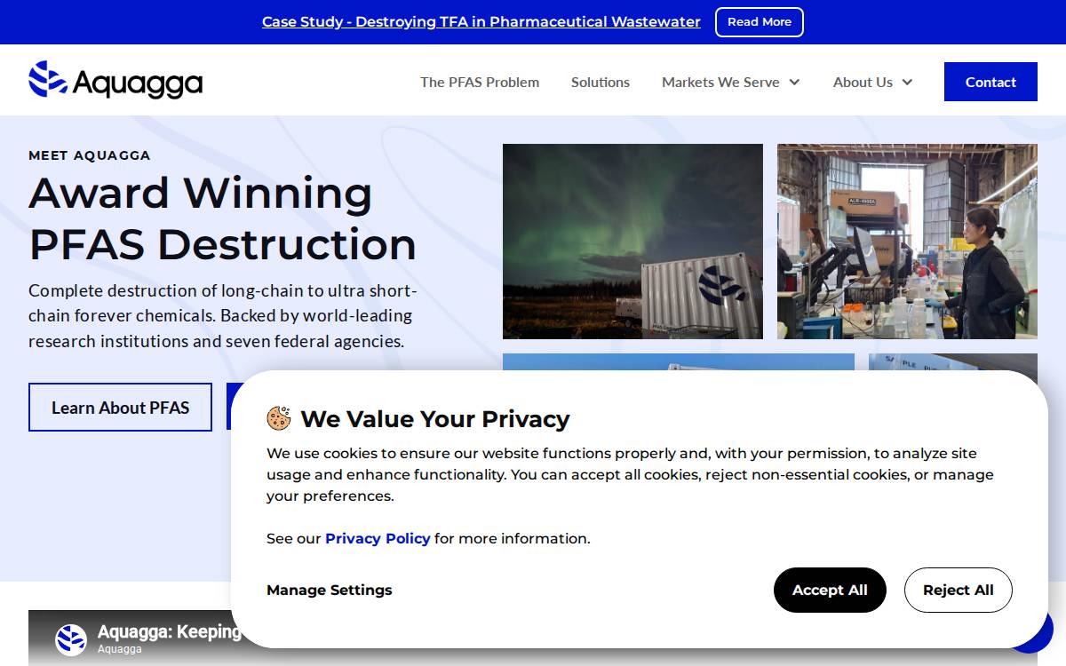 Aquagga website preview