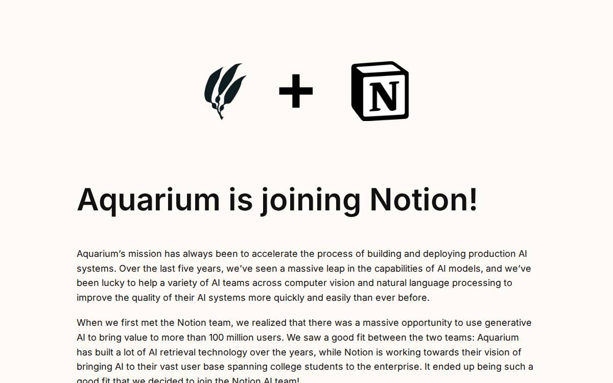 Aquarium Learning website preview