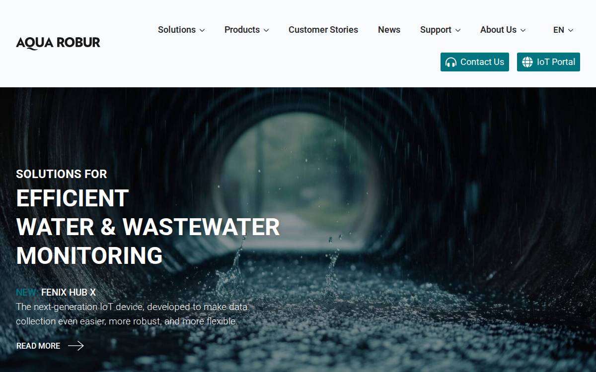 Aqua Robur website preview