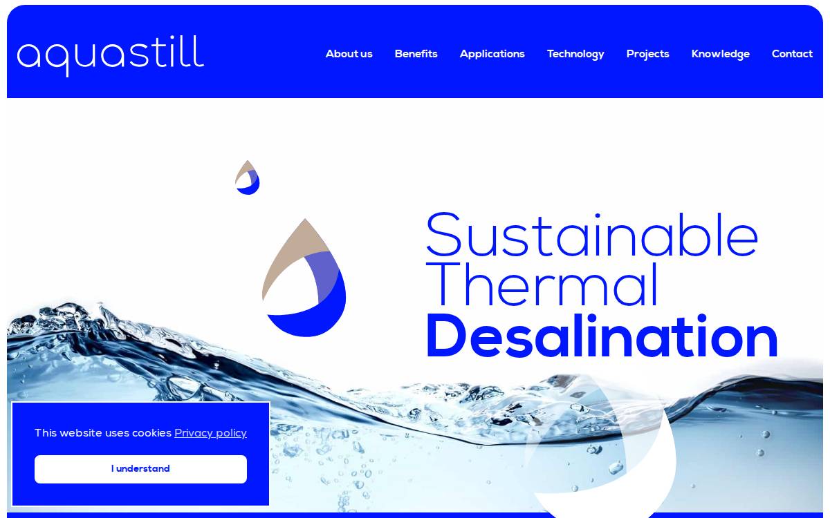 Aquastill website preview