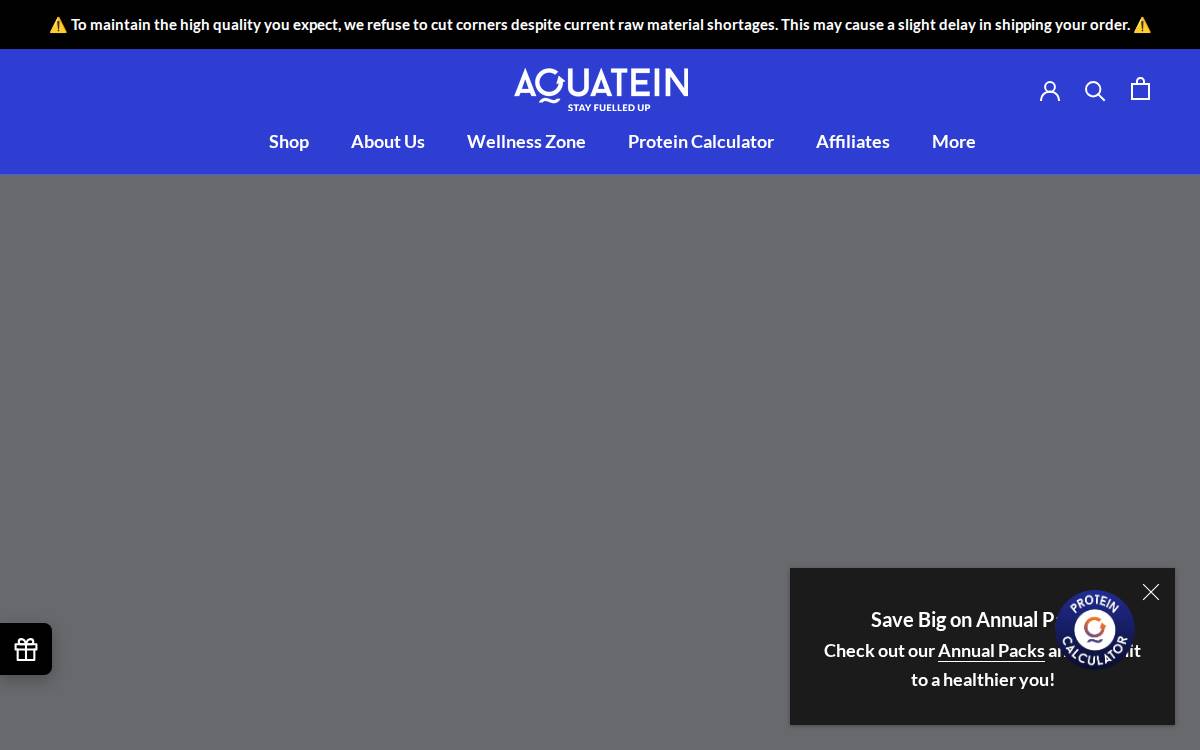 Aquatein website preview