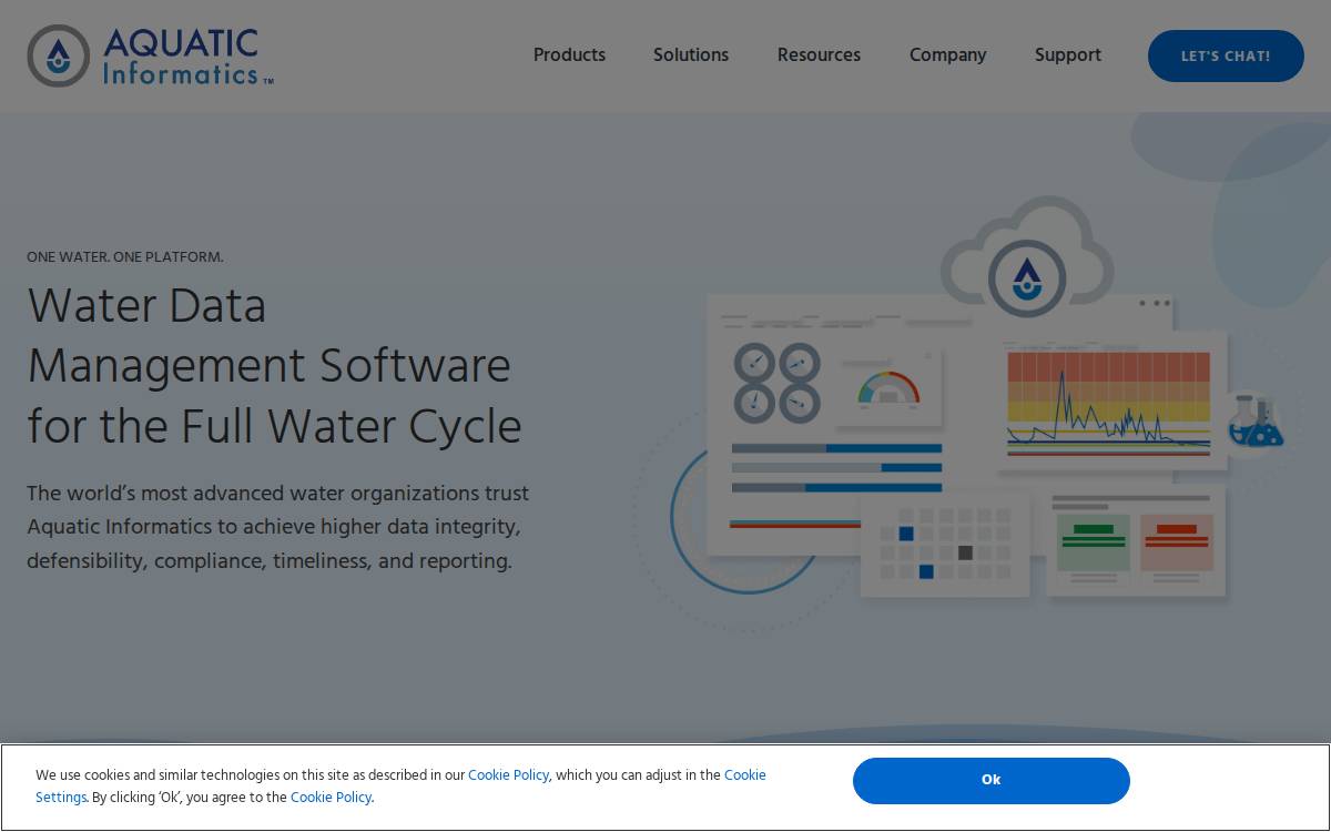 Aquatic Informatics website preview