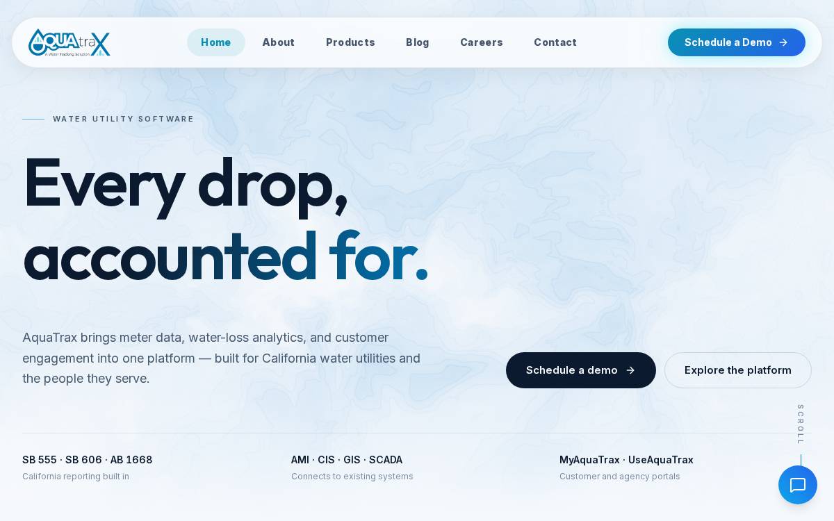 AQUATRAX website preview